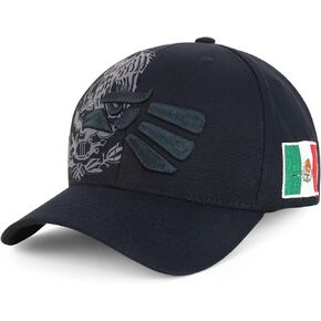 متجر الملابس العصرية XXL Hecho En Mexico Eagle قبعة بيسبول منظمة مطرزة ثلاثية الأبعاد