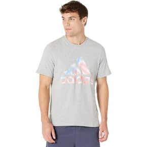 adidas Men's Americana Badge of Sport Tee, Medium Grey Heather