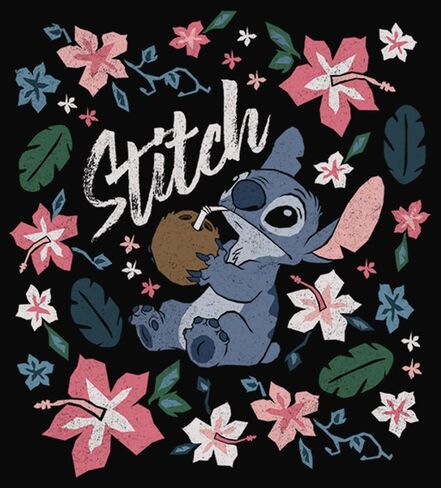 Disney Lilo Tropical Stitch Women's Long Sleeve Cowl Neck Pullover in Saudi Arabia