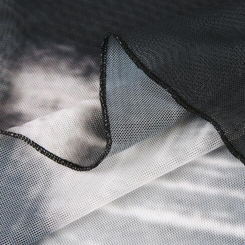 قمصان LONGBIDA النسائية بأكمام طويلة ورقبة وهمية وطباعة شبكة شفافة مثيرة شفافة من خلال القمصان العلوية in Kuwait