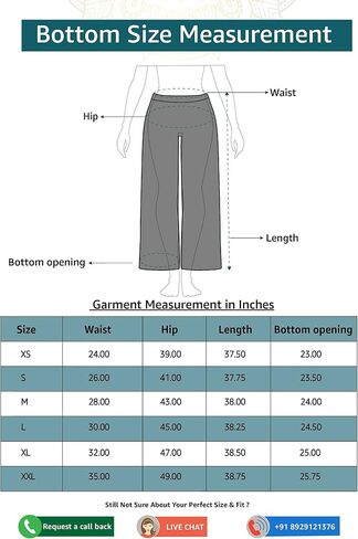 Rhysley Women's Dressy Casual Palazzo Pants: Multi Patch Print, Rayon, Straight Regular Fit with Elasticated Waist in Saudi Arabia