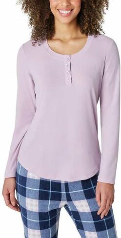 Eddie Bauer Women's 3-Piece Waffle Knit Pajama Set (Purple, Small) in Saudi Arabia