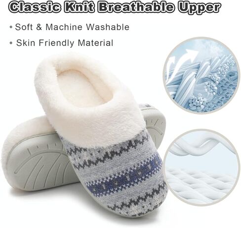 شباشب نسائية من Vonluxe منزل غامض سهلة الارتداء، شباشب دافئة من إسفنج الذاكرة للسيدات، أحذية مريحة للاستخدام في الأماكن الخارجية وغرفة النوم من القطيفة in Kuwait