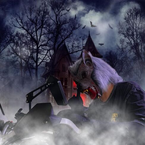 ايراسبوكي قناع ذئب للرجال لحفلات الهالوين التنكرية لكامل الراس من اللاتكس in Kuwait