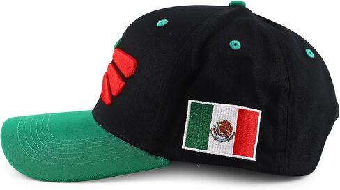متجر الملابس العصرية XXL Hecho En Mexico Eagle قبعة بيسبول منظمة مطرزة ثلاثية الأبعاد in Saudi Arabia