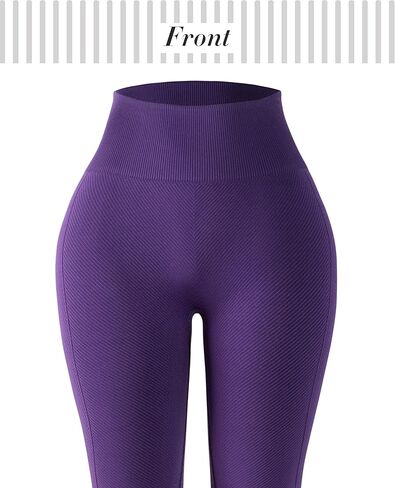 سروال نسائي من SPRIMEMONG بدون خياطة عالي الخصر لممارسة التمارين الرياضية في صالة الألعاب الرياضية in Kuwait