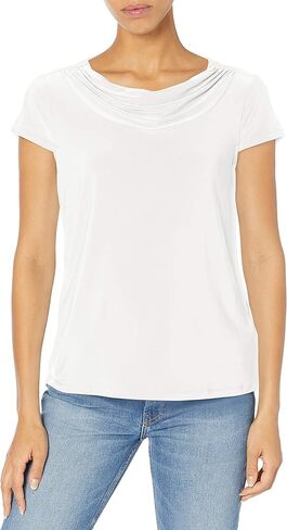 Kasper Women's Cowl Neck Ity Top in Saudi Arabia