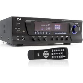 300W Digital Stereo Receiver System - AM/FM Qtz. Synthesized Tuner, USB/SD Card MP3 Player & Subwoofer Control, A/B Speaker, iPod/MP3 Input w/Karaoke, Cable & Remote Sensor - Pyle PT270AIU.6