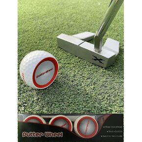 Golf Ball Putting Training Aid (3 Pack) – Golf Training System For Practice Green or Mat - Golf Putting Accuracy Trainer with Instant Feedback