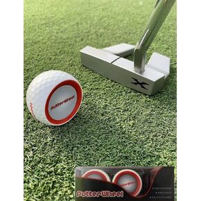 PutterWheel Golf Ball Putting Training Aid (2 Pack) Provides Instant Feedback On The Contact, Alignment & Quality Of Your Putting Stroke - Practice Putting & Improve Your Game Includes Alignment Tool