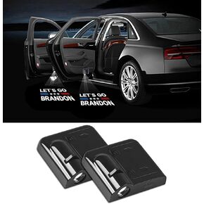 2 Pcs Led Car Door Welcome Light for American Flag Logo Symbol Projector Lights Ghost Shadow Light