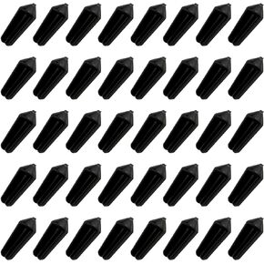 ZZHXSM 40PCS Black Plastic Dart Wing Protectors 1.4x0.4cm Replacement Dart Flight Protectors Correctors Holders Dart Accessory Pockets Dart Metal Tip Sets