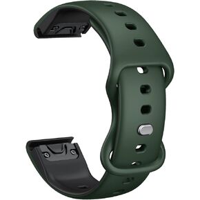 متوافق مع سوار السيليكون Fenix ​​7 22 مم لـ Fenix ​​5/Fenix ​​6/Fenix ​​6 pro/Fenix ​​5plus/Instinct/Forerunner 935/945/Approach s60/S62