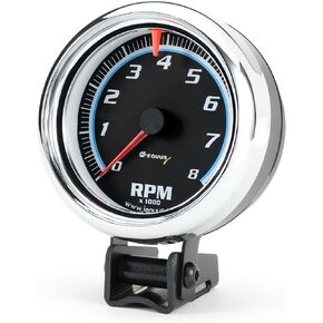 Equus 6078 3-3/8" Bezel Tachometer, Chrome