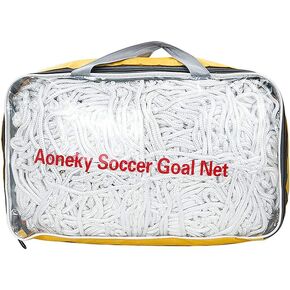 Aoneky 4 mm Heavy Duty Soccer Goal Net - 10 lbs per Netting - 24 x 8 Ft - Replacement Full Size Football Post Net - NOT Include Posts