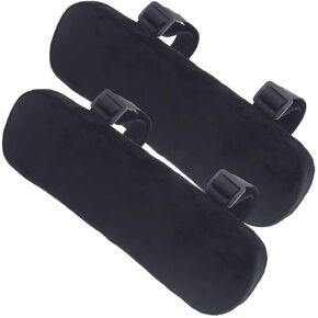 SING F LTD Office Chair Armrest Pads Covers with Memory Foam Elbow Pillow Compatible with Compatible with earm Pressure Relief Black