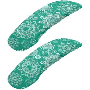 Lotusorchid Aztec Southwest Office Chair Armrest Slipcovers for Women Men, Stretchable Office Seat Hand Rest Protector for Decoration, Washable Office Chair Armrest Slipcovers Covers 2 Pack, Blue