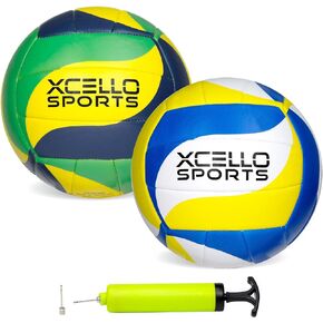 Volleyball Assorted Graphics with Pump Green, Navy, Yellow and Blue, Yellow, White