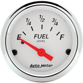 Auto Meter 1315 Arctic White Fuel Level Gauge