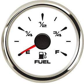 52mm Universal Marine Fuel Level Gauge Boat Fuel Gauge 0~190 ohm 240~33ohm Motorcycle Fuel Replacement Gauge Meter for Car Truck Boat