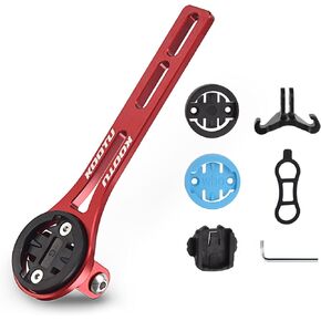 KOOTU Aluminium Alloy Bicycle Computer Mount for Road Bike Integrated Handlebar Compatible for Garmin Edge, Wahoo Elemnt, Bryton, Cateye, GoPro Camera and Light Attachment