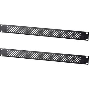 RIVECO 1U Vented Blank Panels for Rack & Cabinets Front Cover Panel 19-Inch Server & Network Rack Mount 2 PCS Black