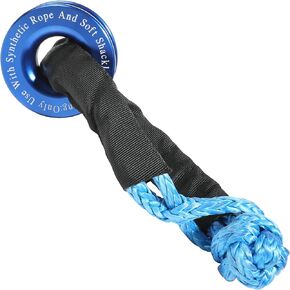 Recovery Ring,Winch Snatch Recovery Ring,Car Accessories Lightweight Soft Shackle Recovery Ring,56000LBS Breaking Strength Soft Shackle Recovery Kit