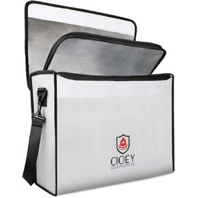 Fireproof Document Bag - Fireproof Box [Thermal Insulated] Fireproof Safety Boxes for Home Large Fireproof Bag Lockable Zipper Fireproof Safe Box Home Safes Fireproof Waterproof Fireproof Money Bag