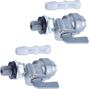 Pack of 2 Generator Fuel Tank Shut Off Valve M10x1.5 Fuel Valve Petcock Gas Fuel Tank Switch Replacement for GX160
