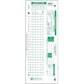 PDP 50, 889 E Compatible Testing Forms 50 QUES X 5 Choice APLHA (500/pkg) in Kuwait