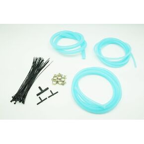 Autobahn88 Silicone Vacuum Hose Dress Up DIY Kit, compatible with Nissan,Subaru,MMC, Toyota,Honda,Mazda, Mustang,Chevrolet,Ford, Suzuki,Citroen,Audi,BMW, Benz,Mini,Volkswagen,Fiat, etc (Black)
