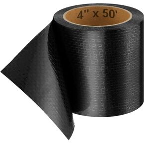 Frienda RV Underbelly Material RV Underbelly Tape Waterproof Fabric Repair Tape Thick Mobile Home Belly Tape Sealing Permanent Patch Camper Trailer Belly Bottom Repair Patch(4 Inch x 50 Feet)