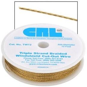 CRL Triple Strand Braided Windshield Cut-Out Wire