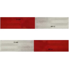 TIRESFX Reflective Magnetic Tape Conspicuity Strips DOT-C2 Approved (2 PCS)