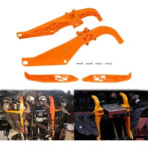 HCmotorku Motorcycle Inner Fairing Batwing Support Brackets Fit for Harley Touring Electra FLHT FLHX 1996-2013 Orange