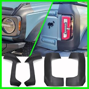 Corner Guards Protector for Ford Bronco 2021 2022 2023 2024- ANMOSVO Car Front Rear Corner Protector, Anti-Scratch Truck Edge Guards Trims Cover for Ford Bronco 2/4 Doors Exterior Accessories - 4PCS
