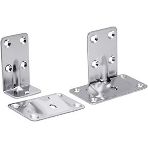 مجموعة دعامات طاولة قابلة للإزالة من الفولاذ المقاوم للصدأ - معالجة صديقة للبيئة - سهلة التركيب والإزالة، مثالية لمشروع القارب/RV/المنزل وتوفير المساحة - كل مجموعة مكونة من دعامتين للحائط و2 دعامة للطاولة in Kuwait