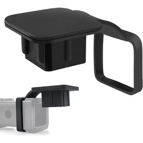 NGHEY 1 PC Car Square Stop Plug Protective Cover, 2" Ethylene Propylene Car Square Stop Trailer Cover, Trailer Hitch Cover Tube Plug Insert, Fits Any 2" x 2" Receiver Tube (Black)