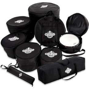Drum Bags Set, 9-pcs Drum cases Include 10" Tom Bag, 12" Tom Bag, 13" Tom Bag, 16" Tom Bag, 14" snare drum bag, 22" Bass drum case, Large drum hardware bag, Cymbal Bag & Drum stick bag