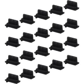 20 Pcs Transparent Silicone USB A Female Anti Dust Plug Protector Stopper USB Port Cap Cover USB Port Plug Cover Cap Dustproof Cap for Desktop PC Laptops