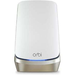 NETGEAR Orbi 970 Series Quad-Band WiFi 7 Mesh Router (RBE971S), Covers Up to 3,300 sq. ft., 200 Devices, 10 Gig Internet Port, Expandable to Create A Mesh System, BE27000 802.11be (Up to 27Gbps)