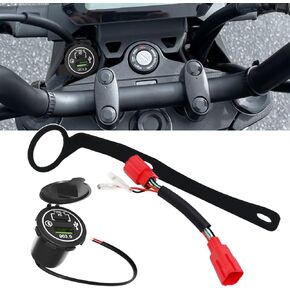 Quick Charge 3.0 Motorcycle USB Charger Dual USB Port Kit Compatible with Honda GROM 125 MSX125 2021-2024