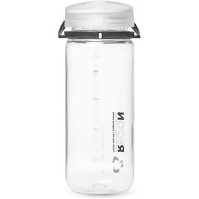 هيدراباك ريكون - زجاجة مياه بلاستيكية معاد تدويرها بنسبة 50%، صديقة للبيئة وخالية من البيسفينول أ، غطاء ملتوي ذو تدفق سلس، سهلة الحمل (500 مل، قصاصات) in Kuwait