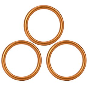 HIAORS 3Pcs Exhaust Muffler Pipe Gasket for 50cc 110cc 125cc Lifan TaoTao Apollo Dirt Pit Bike Thumpstar Quad Bike Go Kart ATV Dune Buggy Motorcycle
