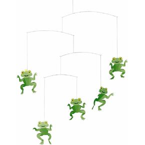 Happy Frog Hanging Mobile - 22 Inches - High Quality - Handmade in Denmark by Flensted
