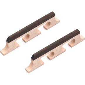 TUOREN 4-String البانجو جسر الأبنوس القيقب جسر البانجو Banjolele أجزاء الملحقات 2 قطعة