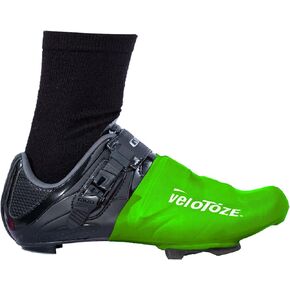 veloToze Toe Cover for Road Cycling Shoes - Keep feet Warmer in Cool, Spring and Fall Weather; Wear on Cleated Road Cycling Shoes - for Men and Women