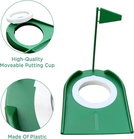 Golf Putting Green Mat, 5X10ft Professional Golf Training Mat for Practice Indoor or Outdoor, Putting Green Mat Suitable for All Ages Golf Lovers(Men/Women/Kids) (1 * 1 ft) in Kuwait