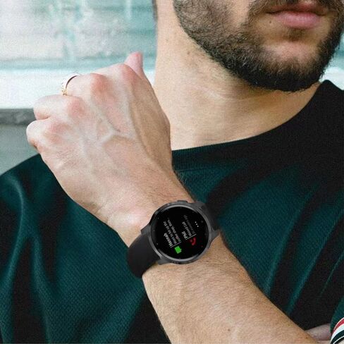 6 قطع من أحزمة ساعات السيليكون لـ Garmin Vivoactive 4S / Venu 3S / Venu 2S/ Vivomove 3S، حزام معصم بديل مقاوم للماء 18 مم سريع التحرير لـ Garmin Forerunner 255s/255s in Kuwait