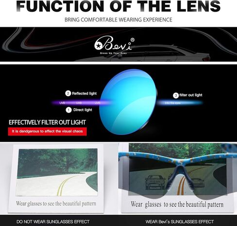 Bevi Polarized Sports Sunglasses TR90 Durable and Ultralight Frame for Men Women Baseball Running Cycling Golf in Kuwait